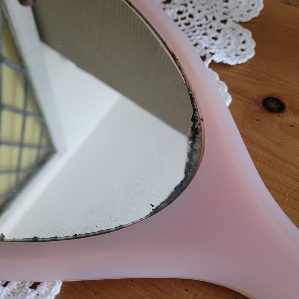 Vintage Large Vanity Teardrop Hand Mirror - Picture 6 of 10